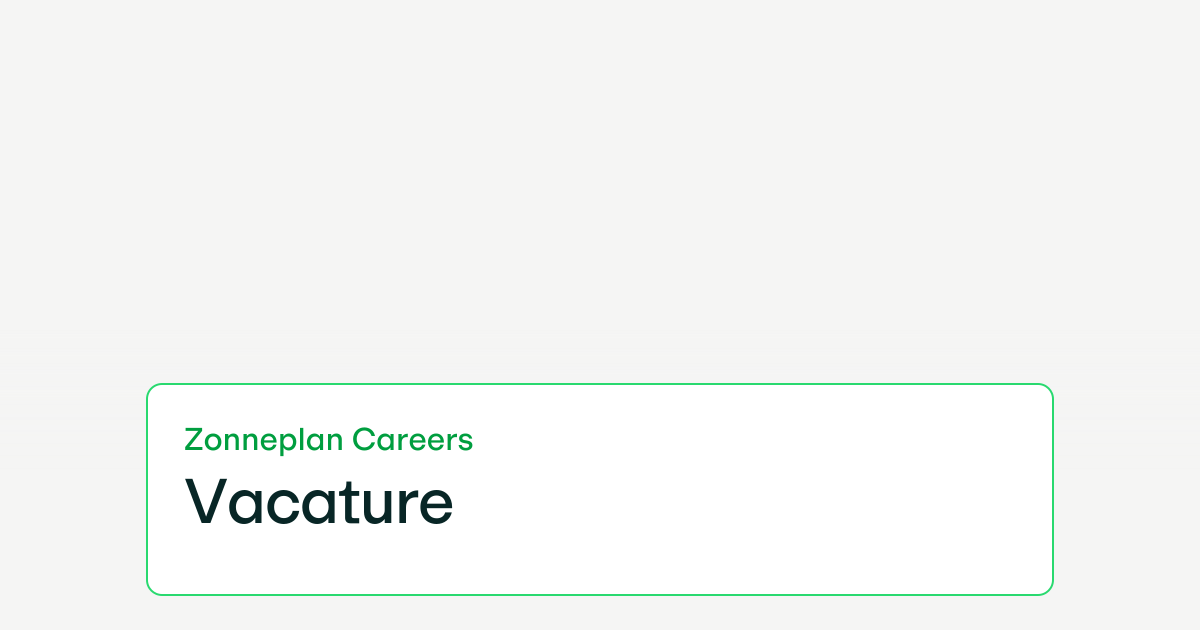 Full Stack Developer vacature | Zonneplan Careers